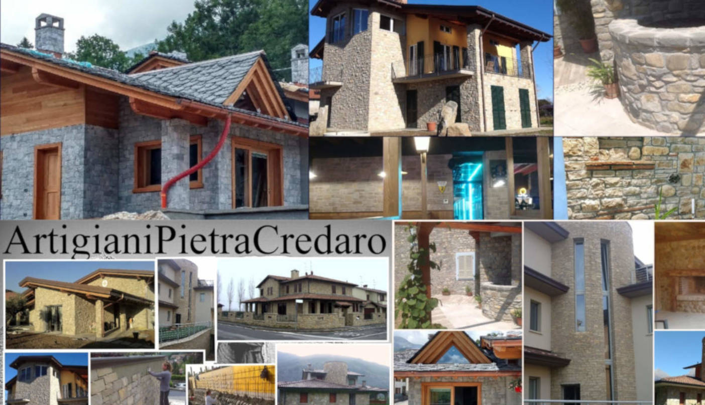 Artigiani Pietra Credaro - Realizzazione rivestimenti Ville ed abitazioni in Pietra di Credaro e Pietra Naturale